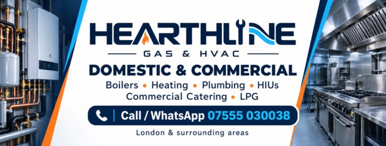 Gas Safe Boiler Instalator, Reparații, Certificări, Domestic Comercial Cattering