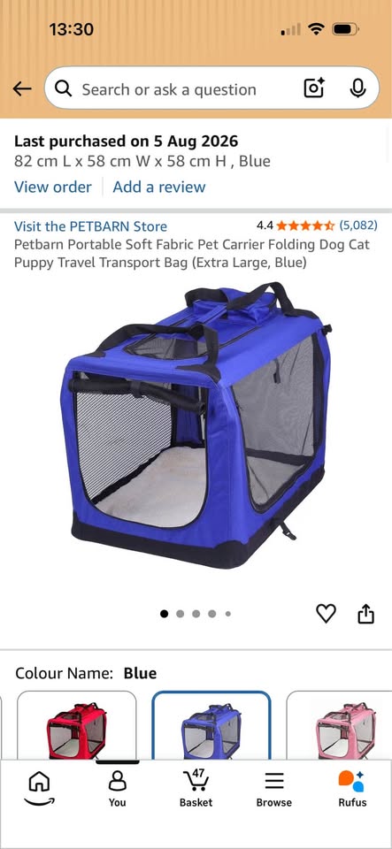 Fabric dog crate – poza 3