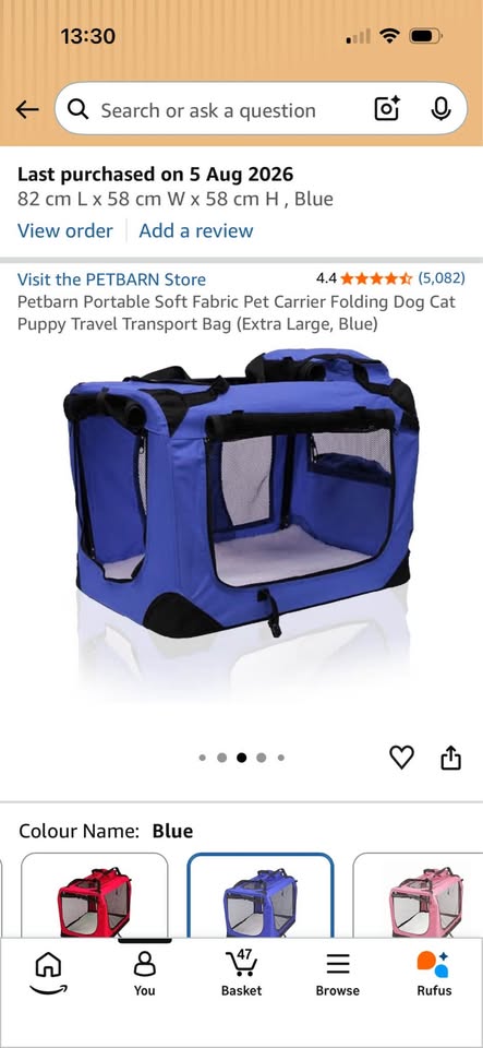 Fabric dog crate – poza 4