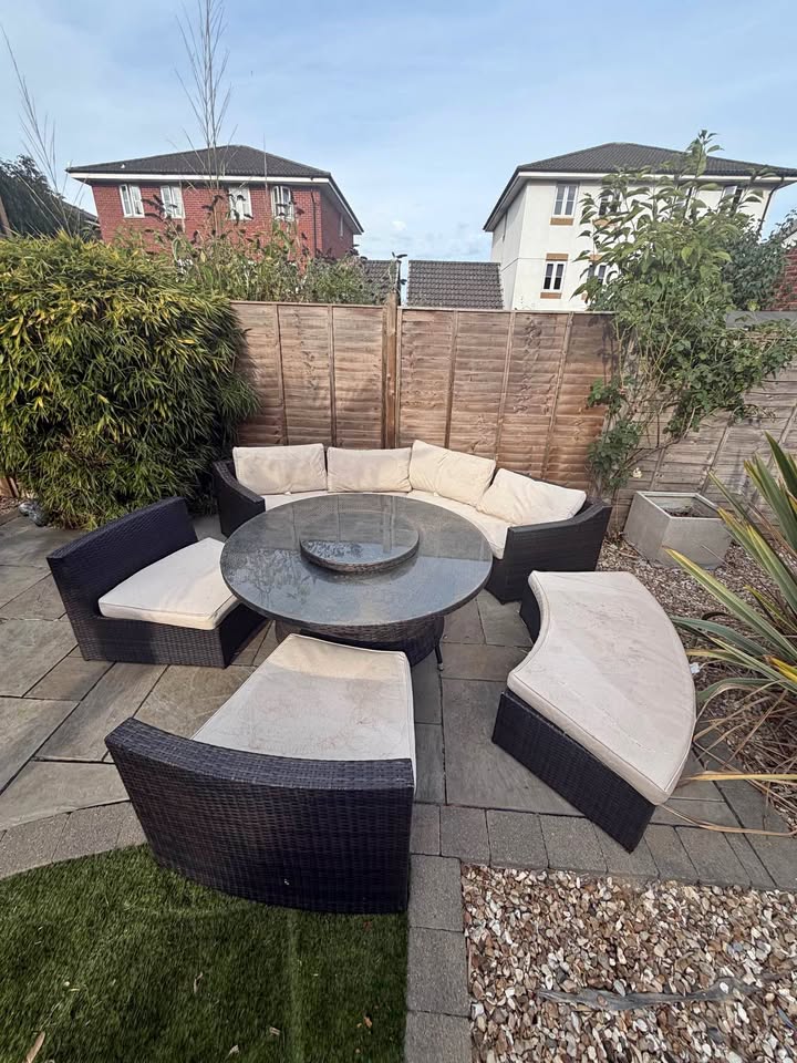 Rattan garden furniture
