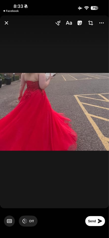 red prom dress – poza 4