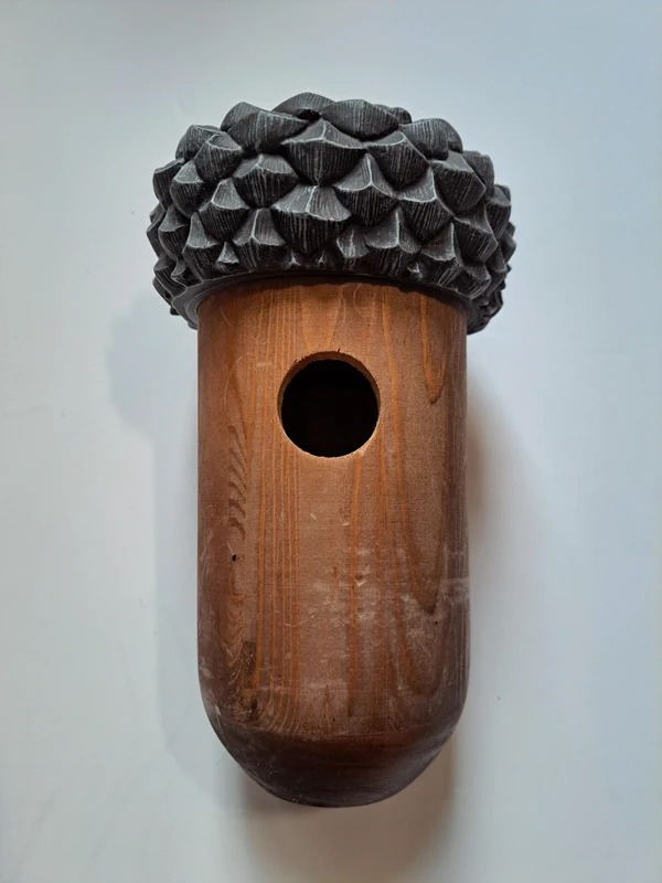 Acorn bird house whimsical garden decor – poza 3